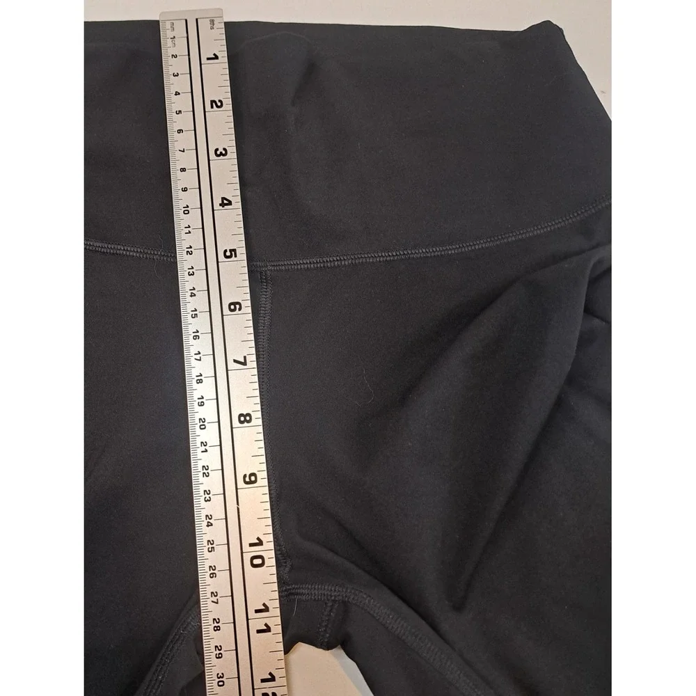 Everlane‎ Renew Leggings Women's L Ankle Black Stretch 28"L - Picture 4 of 5